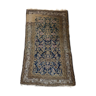 Tapis laine et soie ancien 109x178cm