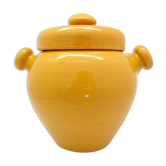 Mustard yellow pot