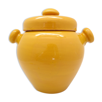 Mustard yellow pot