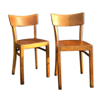 Paire de chaises bistrot vintage