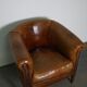 Vintage club chair in cognac leather Netherlands