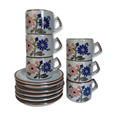 Vintage sandstone coffee cups