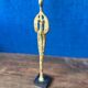 Female subject in gilded bronze, 1999 signed Claudine Berechel