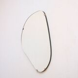 Vintage organic mirror, kidney shaped, Belgium 1950s