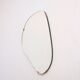 Vintage organic mirror, kidney shaped, Belgium 1950s