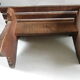 Vintage wooden bench footrest vintage plant holder