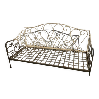 Wrought iron bench by Alinéa