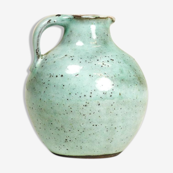 Pichet vase céramique verte