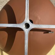 2x Fritz Hansen Egg Chair +1x Ottoman in Cognac leather NIEUW!!