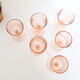 Pink glass wine glass, Rosaline, from Arcoroc