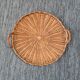 Round rattan tray