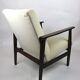 Fauteuil beige velvet années 1970