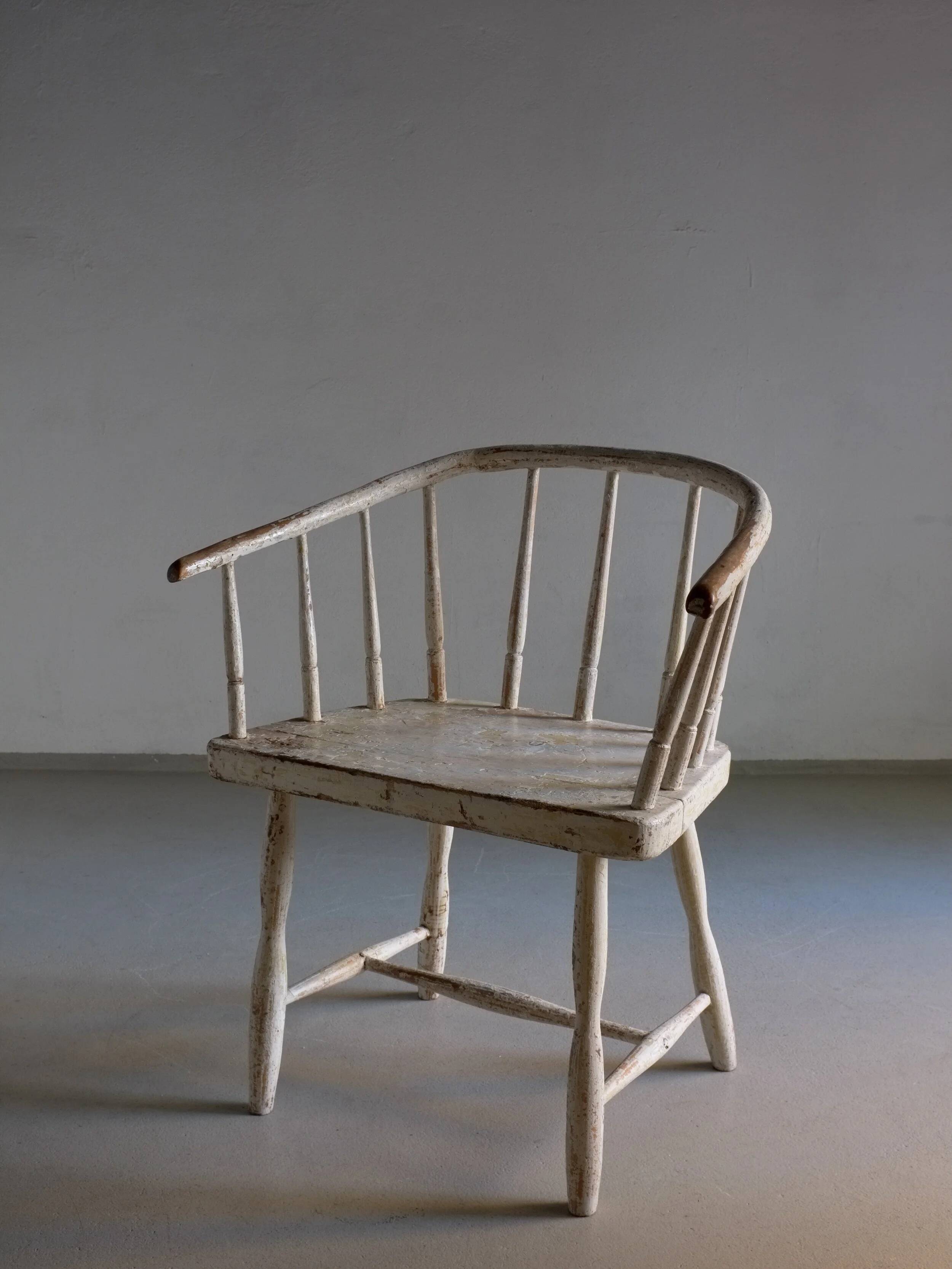 Wabi sabi white armchair | Latvia | 1900s