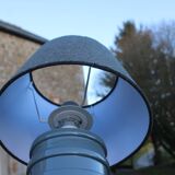 Pair of grey ceramic lamps & mottled grey lampshades – Contemporary design