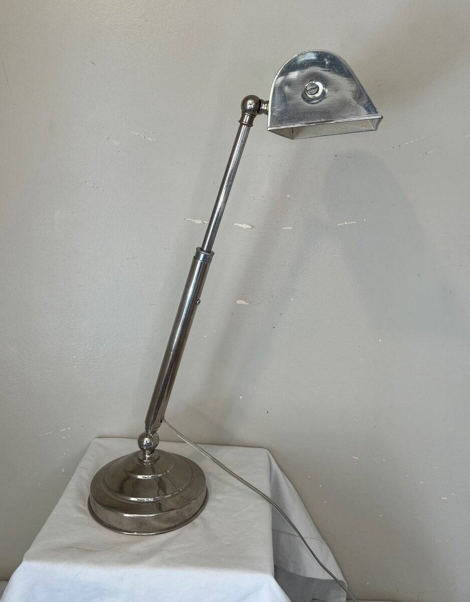 Art Deco chrome lamp