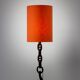Sculptural Industrial Floor Lamp In Welded Iron Chain 80s Brutalist Design