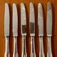 6 Christofle Cluny knives 19.5 cm for dessert, cheese, dessert, good condition