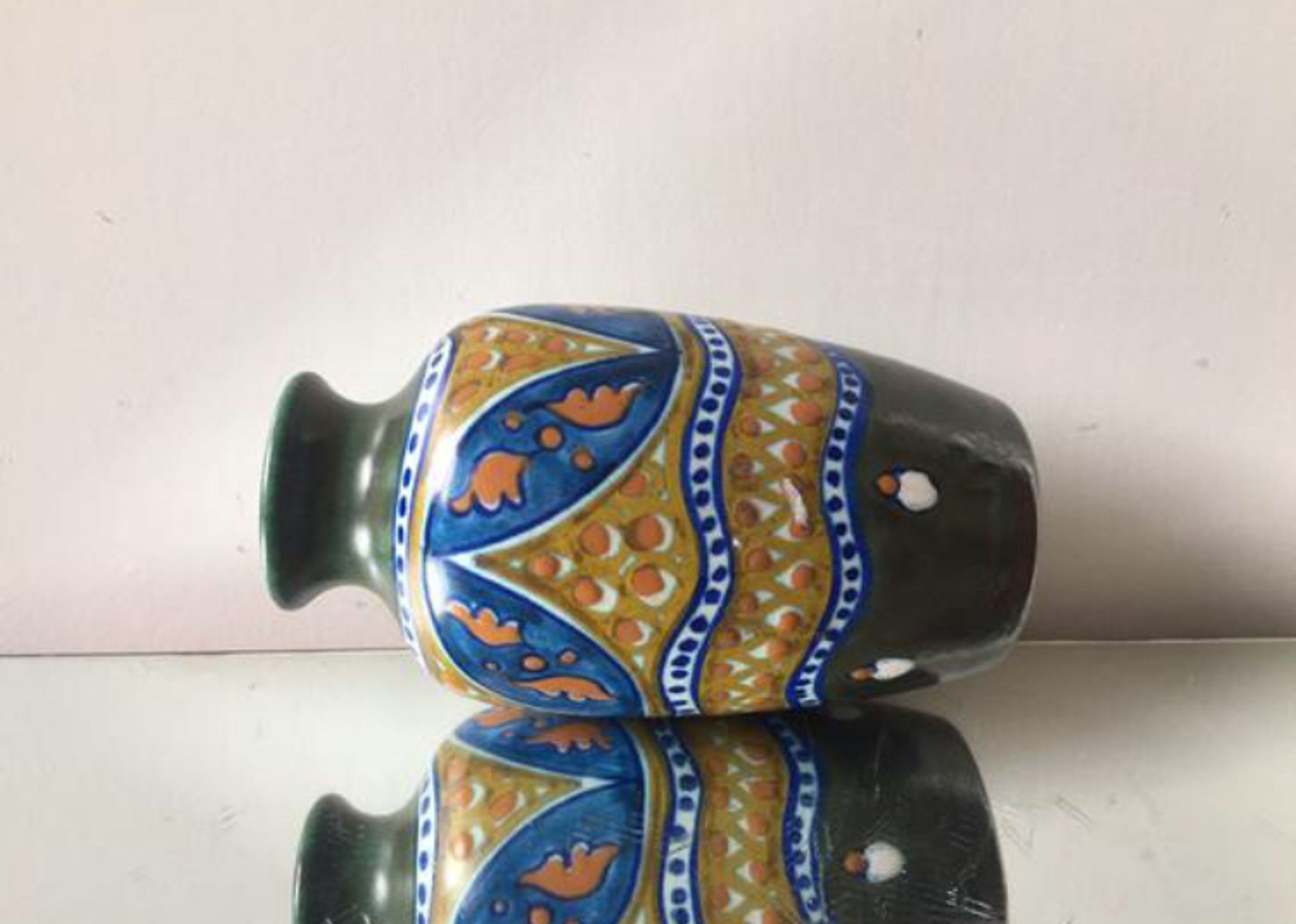 Vase néerlandais Art Déco Gouda Massa Delft ware