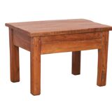 Antique Burmese teak bedside table