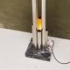 Sculptural lamp - coat rack in steel and marble, Italian, Space Age, Decorative
