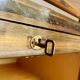 Bar cart / Vintage Art Deco service trolley – Wood and copper