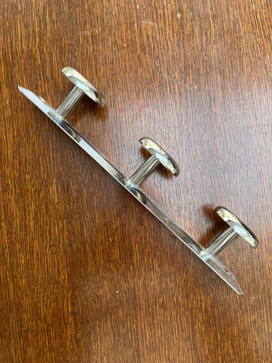 Vintage stainless steel coat hook