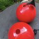 Suspension in red opaline, 1970s