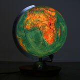 Mid-century Illuminated Glass Globe, 60s