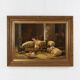 Belgian Artist, Baroque Scene, 1991, Oil on Canvas, Frame