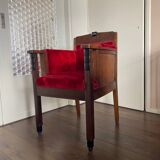 Bureau ou Chaise d'Appoint Art Déco en Chêne de l'École d'Amsterdam, années 1920