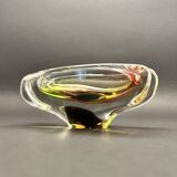Art Glass Ashtray attributed to Josef Rozinek for Novy Bor, 1960s