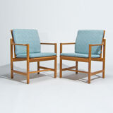 Danish armchairs by Borge Mogensen 1960s