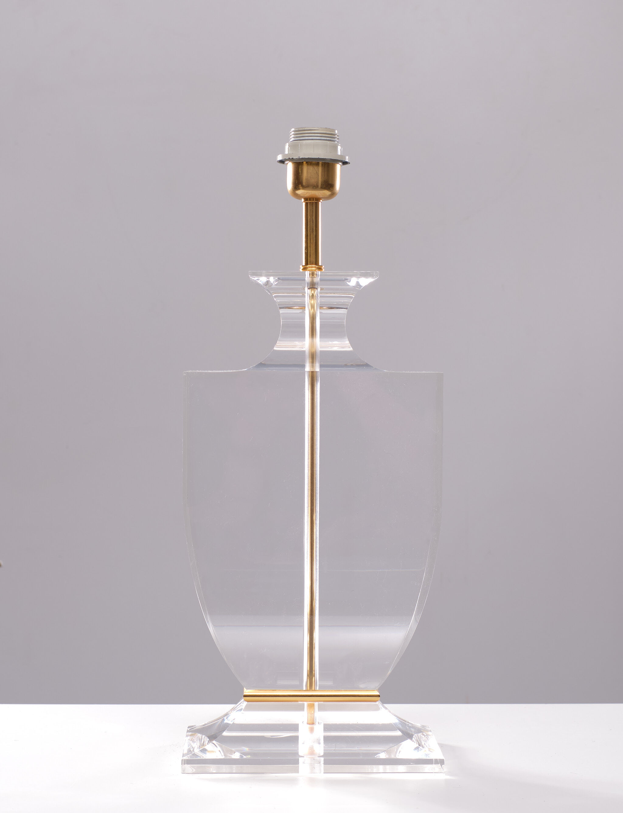 Regency Lucite Table Lamp, 1970s, France