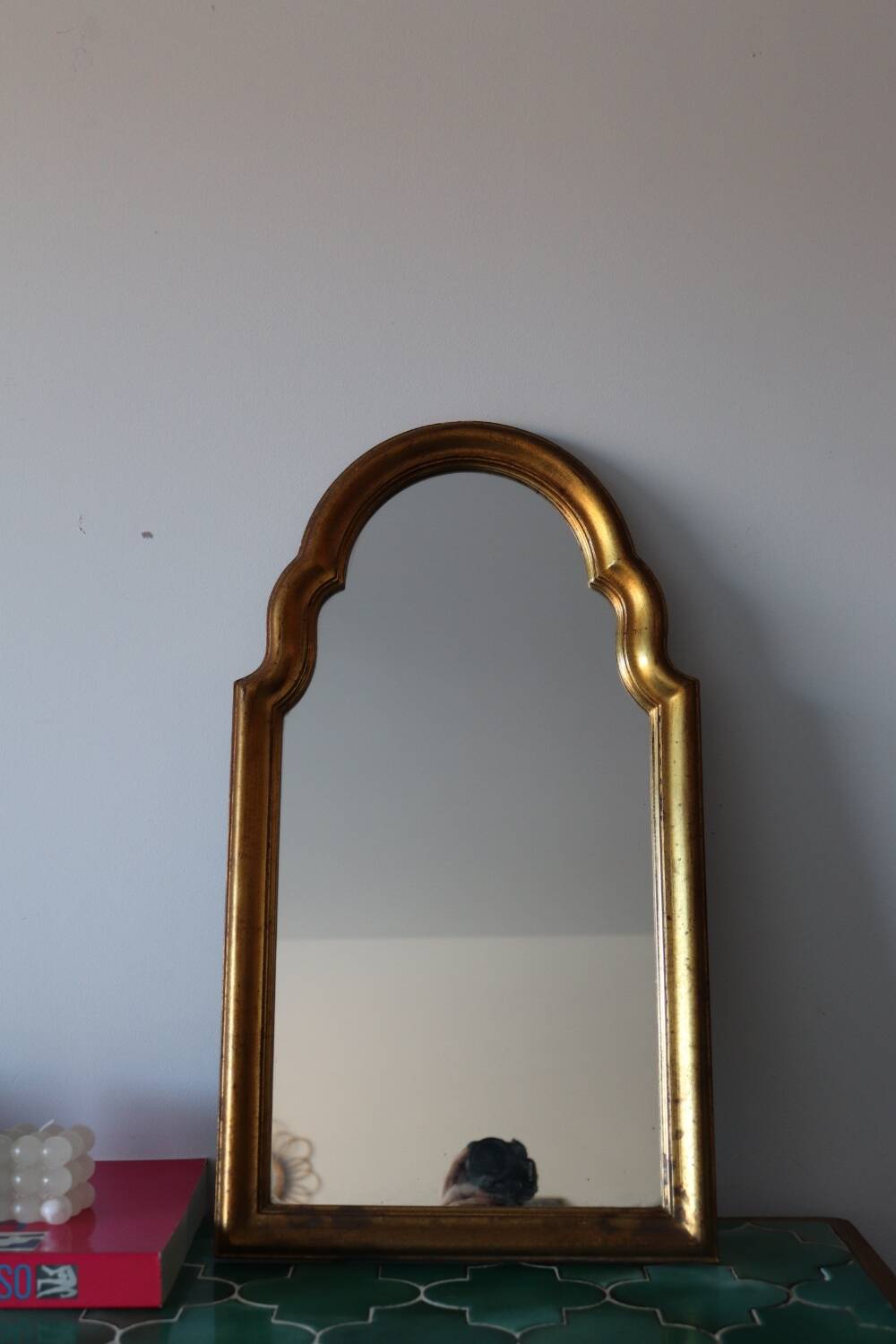 Vintage gilded wooden mirror