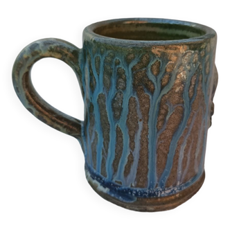 Mug poterie fleur de lys