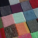 Wool patchwork blanket