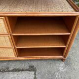 Meuble de salon en rotin