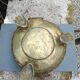Large brass lion planter 19th century