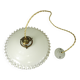 Suspension and rosette in opaline and porcelain