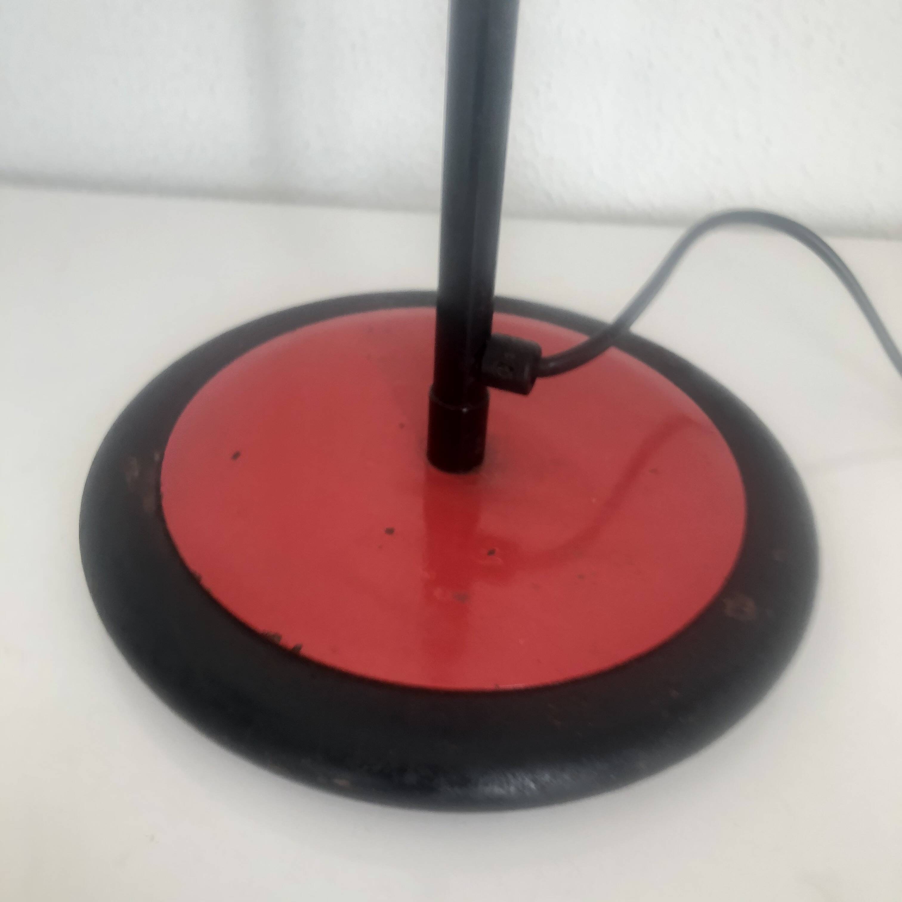 Vintage 1970s large Aluminor tomato desk lamp - 55 cm