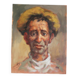 Peinture à l'huile. Etude de portrait.