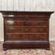 Commode Louis Philippe acajou et marbre