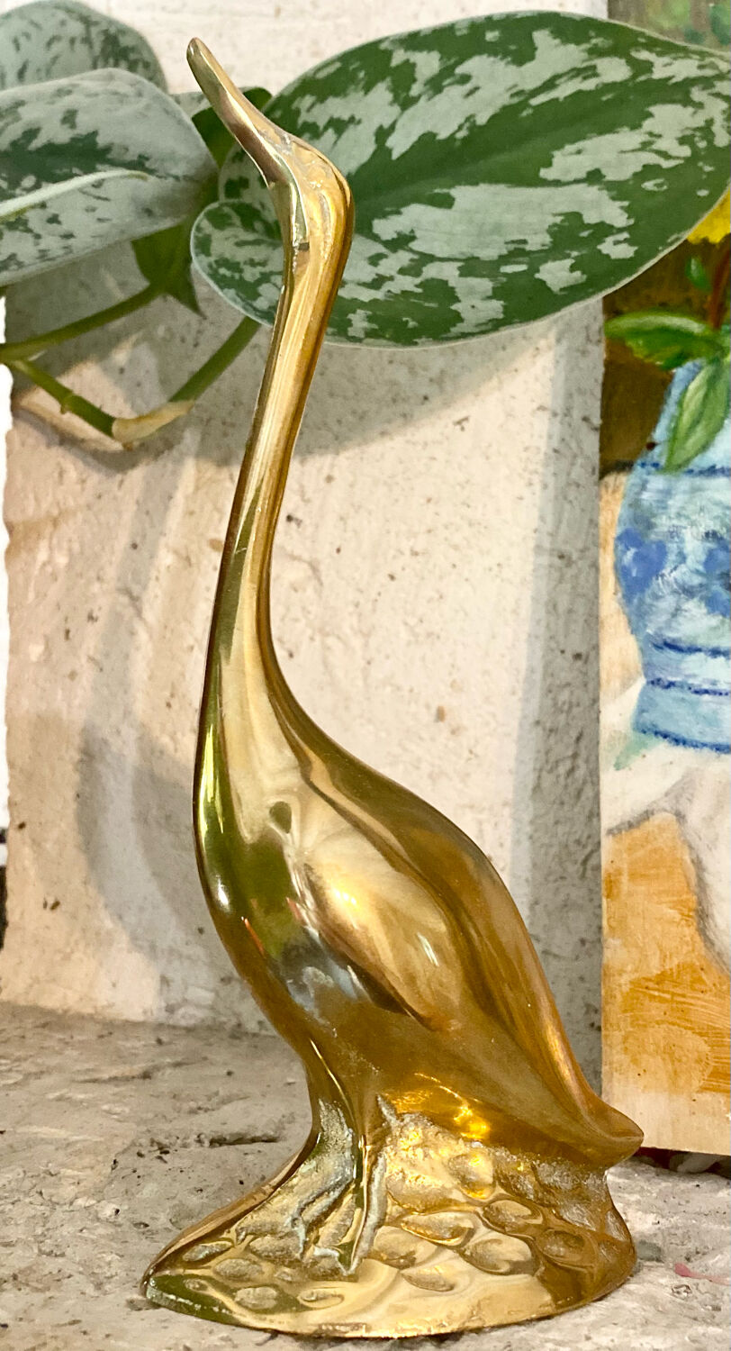 Brass swan