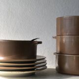 Stoneware plates and bowls set