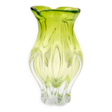 Vase en verre artistique vintage par Josef Hospodka, Tchécoslovaquie, années 1960.