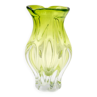 Vintage Art Glass Vase by Josef Hospodka, Czechoslovakia 1960s