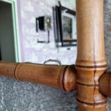 Wooden wall mirror imitation bamboo 43x50cm