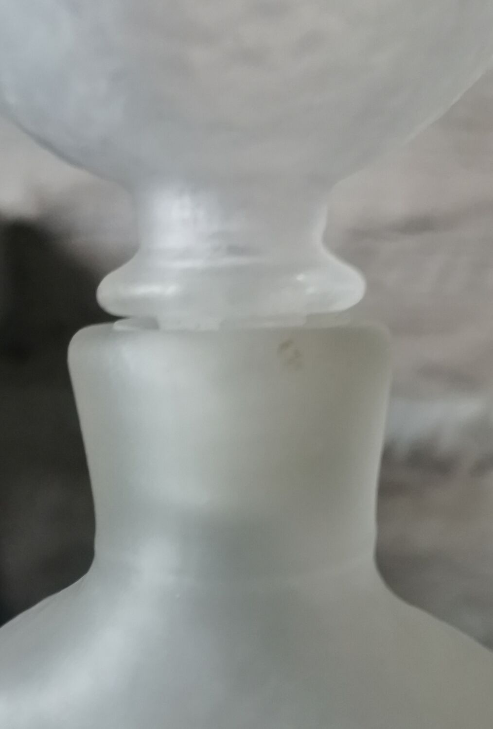 Pressed glass bottle Wayne Husted Stelvia