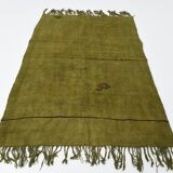 5x7 Shades Of Green Vintage Kilim Rug, 143x220Cm