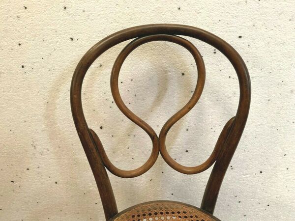 Chaise haute Thonet en bois courbé